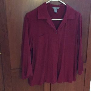 Silk gently worn size L 3/4 sleeve